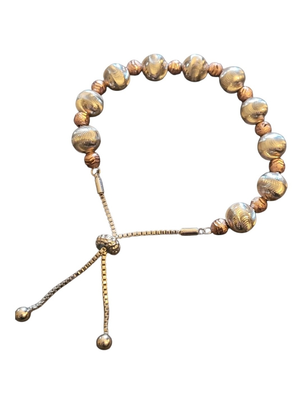 🥳4/$75!🥳 Tri'coloured Gold Adjustable Bolo Bracelet